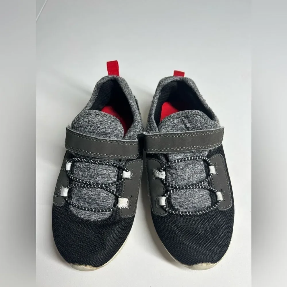 Carter's Kids Boy's Athletic Sneakers, Black, Size 12  H46K
